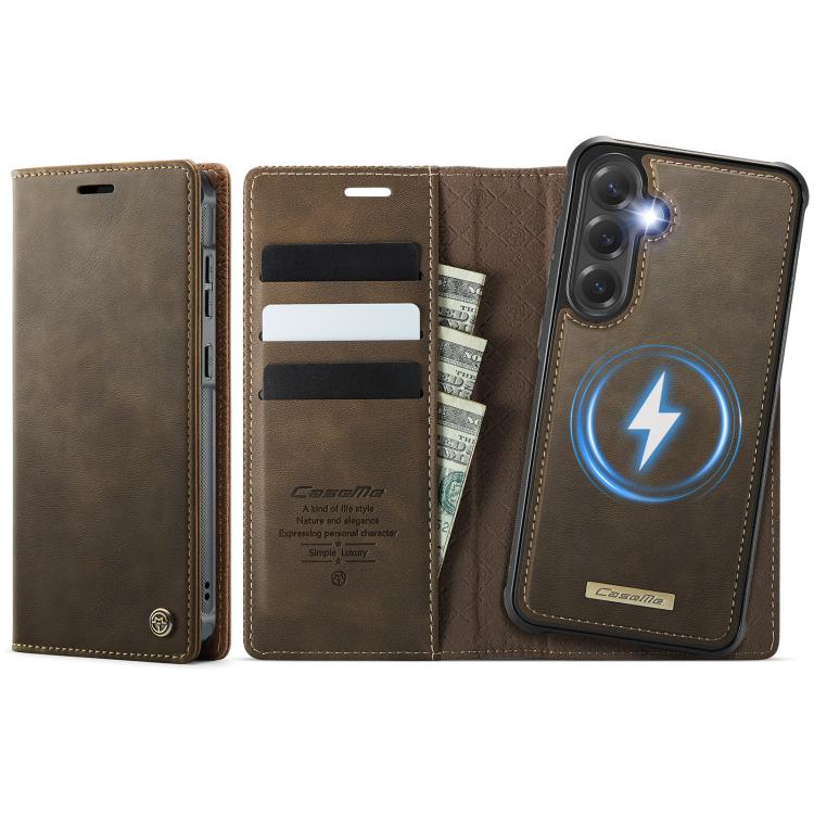 CaseMe C49 Magnetic RFID Blocking Detachable Wallet Leather Phone Case, For Samsung Galaxy S20+, For Samsung Galaxy A17, For Samsung Galaxy S24 / S25, For Samsung Galaxy S24+ / S25+