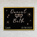 Sparkler Couples Names Custom Artwork