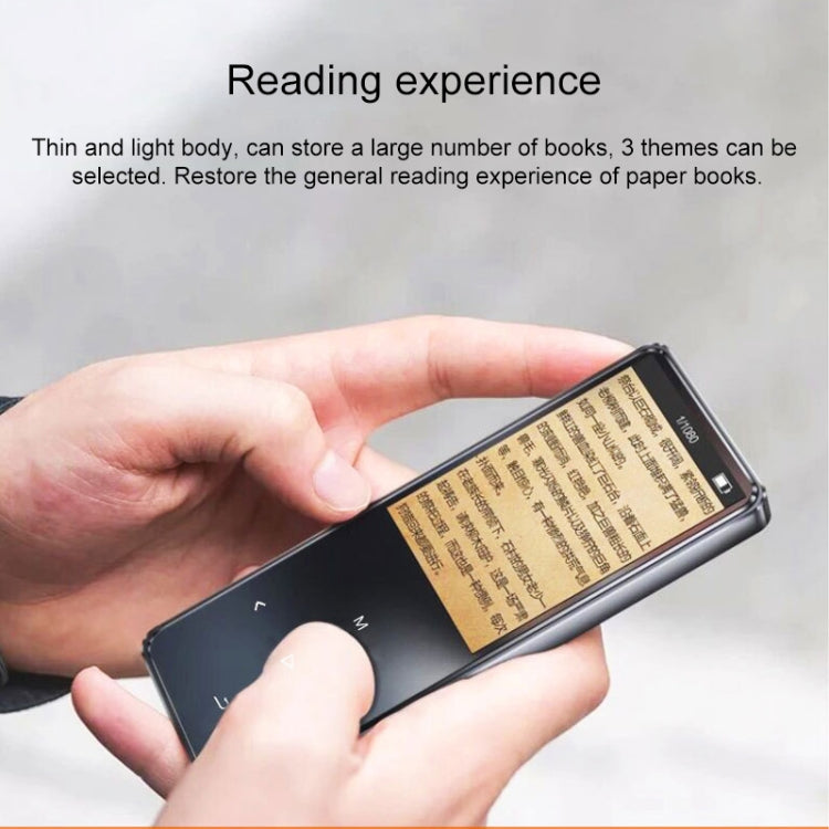 X2 16GB 1.8 inch Touch Screen Metal Bluetooth MP3 MP4 Hifi Sound Music Player (Black)