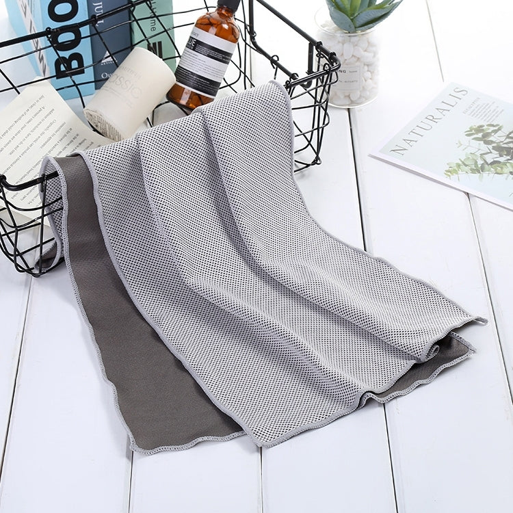 Absorbent Polyester Quick-drying Breathable Cold-skinned Fitness Sports Portable Towel, 30x100 Zippered Bag, 40x80 Round Cask