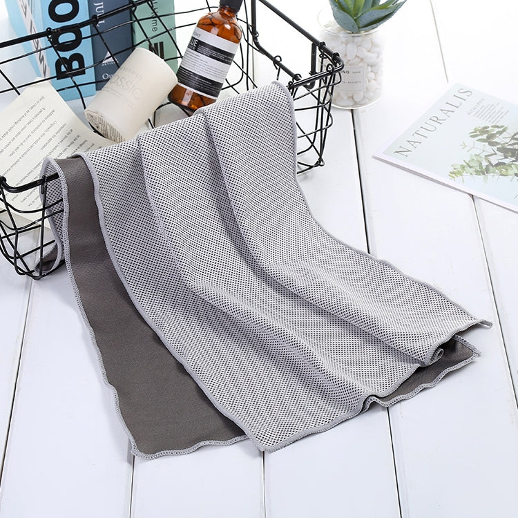 Absorbent Polyester Quick-drying Breathable Cold-skinned Fitness Sports Portable Towel, 30x100 Round Cask, 40x80 Rope Cup