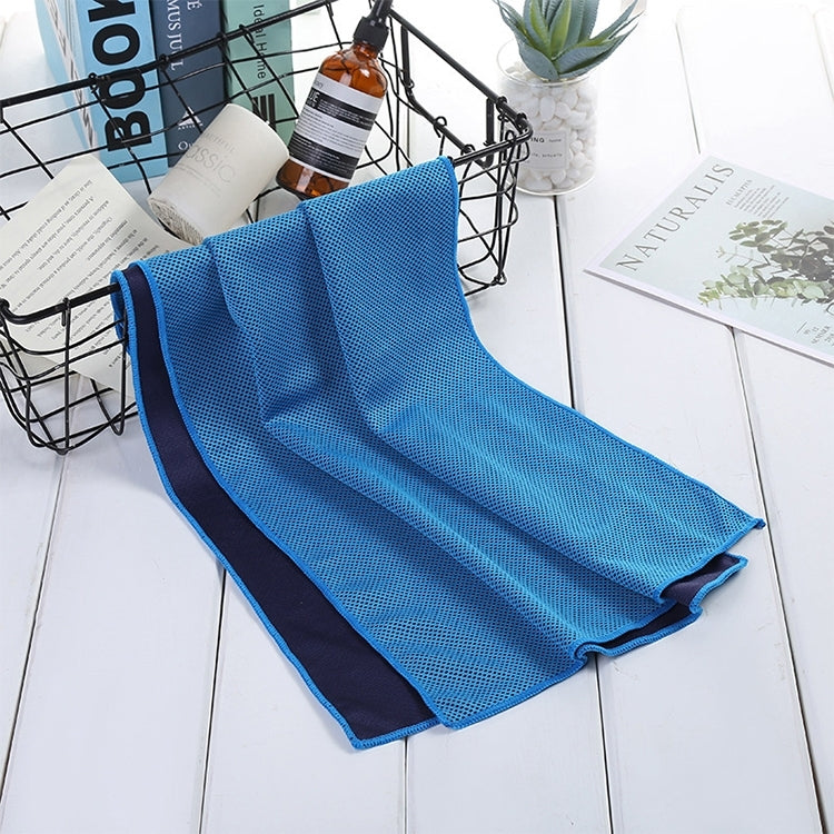 Absorbent Polyester Quick-drying Breathable Cold-skinned Fitness Sports Portable Towel, 30x100 Round Cask, 40x80 Rope Cup