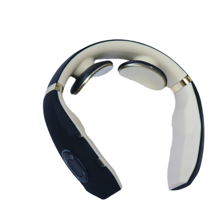 Cervical Vertebra Massager Charging Intelligent Pulse Physiotherapy Instrument Electromagnetic Vibration Neck Protector, White, Black, Red