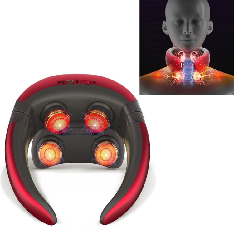 Four-head Shoulder and Neck Massager Pulse Neck Protector