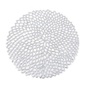 Table Bowl Mats Home Decor Placemat For Dining Table PVC Plastic Hollow Insulation Round Baroque Mediterranean Coaster Pads