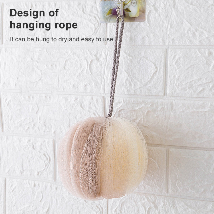 Portable Lantern Ball Bath Flower Large Back Shower(Khaki)