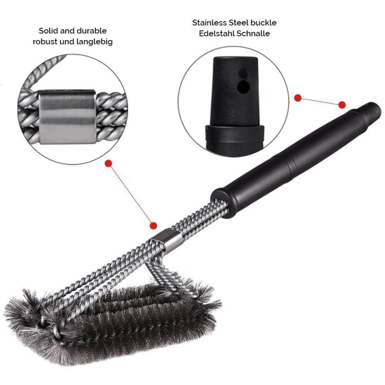 Large Barbecue Grill Pan Cleaning Wire Brush