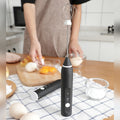 Kitchen Electric Hand-held Egg Beater Milk Coffee Mixer Stainless Steel Mini Handle Mixer, Handle Mixer
