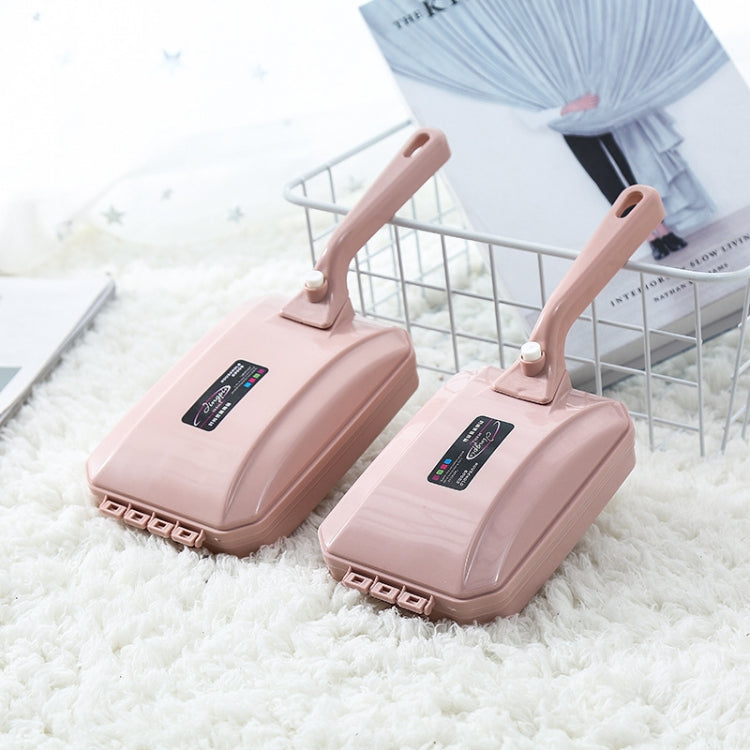 Three-row Brush Handheld Carpet Sweeper Brush Sofa Bed Pet Hair Debris Crumb Dirt Fur Cleaner Roller Cleaning Tools, Random Color Delivery