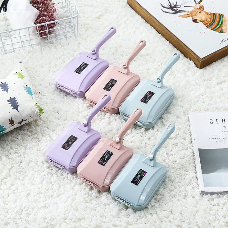 Three-row Brush Handheld Carpet Sweeper Brush Sofa Bed Pet Hair Debris Crumb Dirt Fur Cleaner Roller Cleaning Tools, Random Color Delivery