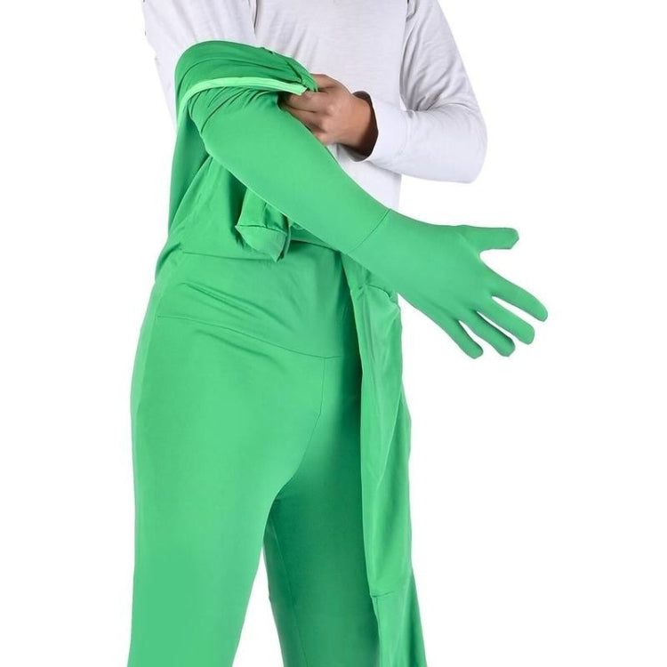 Photo Stretchy Body Green Screen Suit Video Chroma Key Tight Suit, Size: 170cm(Green Split)