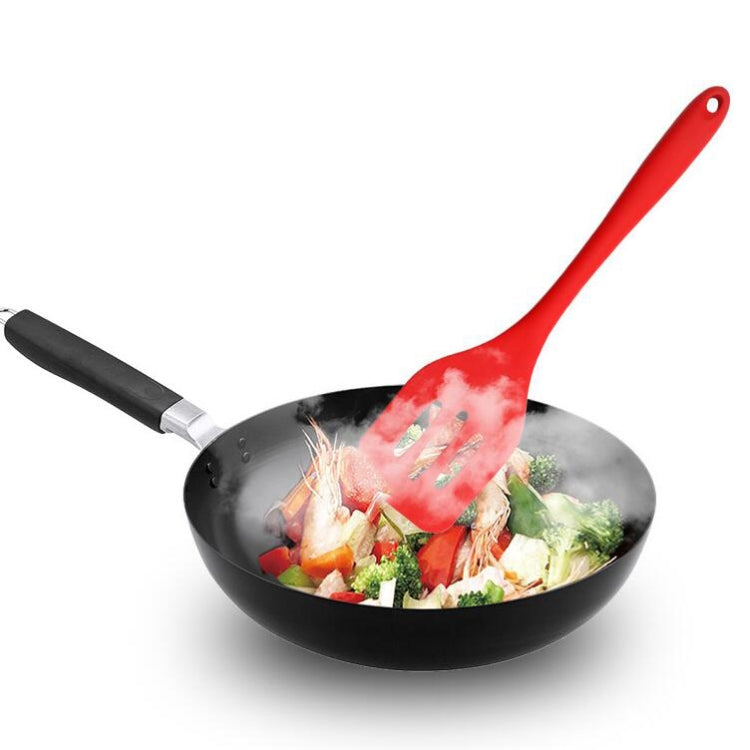 5 In 1 Pot Spatula Silicone Spatula Egg Beater Cooking Baking Tool Set(Black)