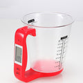 1000g / 1g Kitchen Electronic Scales Electronic Measuring Cup Baking DIY Measuring Tool, Red, Black