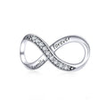 925 Sterling Silver  Infinity Family Forever Beaded For Women DIY Bracelet Accseories, SCC1146