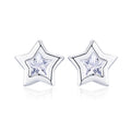 DIY Star Earrings S925 Sterling Silver Earrings, SCE437