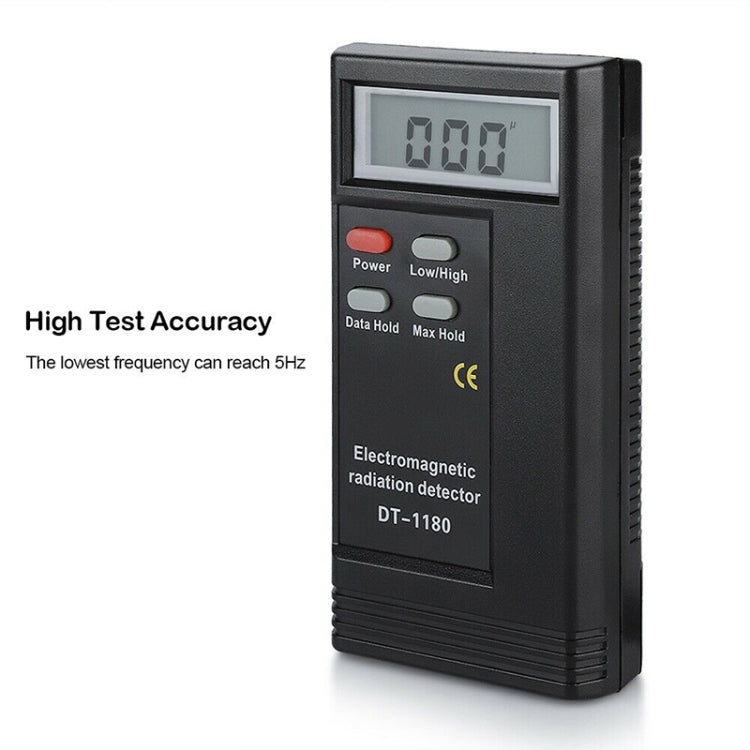 DT-1180 Electromagnetic Radiation Detector Measuring Range 50-1999V/M Electromagnetic Wave Radiation Protection Detector, DT-1180