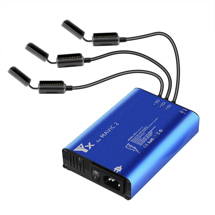 YX For DJI MAVIC 2  Aluminum Alloy Charger with Switch, US Plug