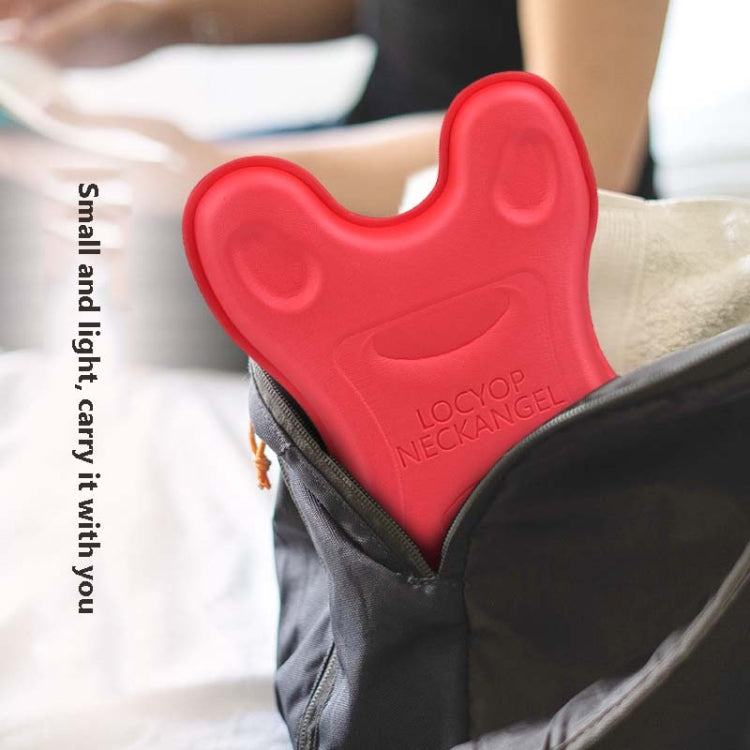 Cervical Spine Pillow Stretching Massager Orthosis Portable Neck Pillow(Red)