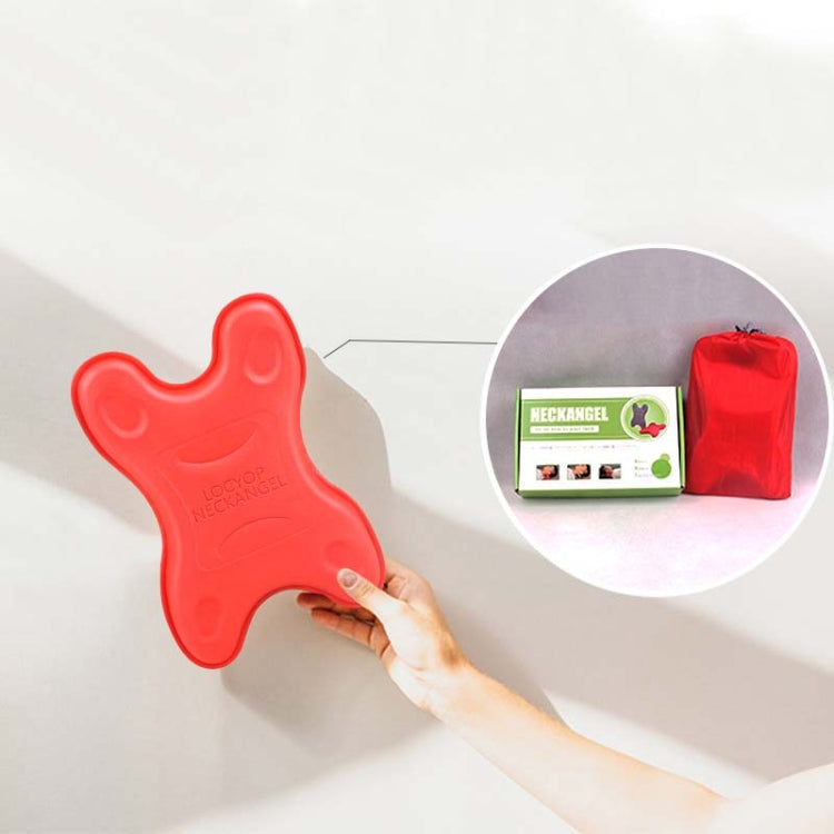 Cervical Spine Pillow Stretching Massager Orthosis Portable Neck Pillow(Red)