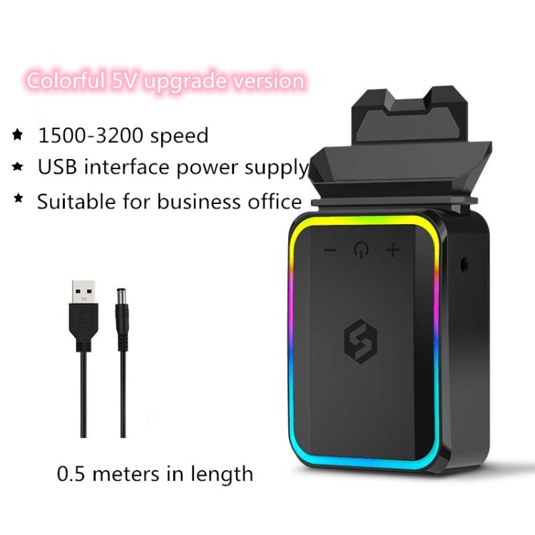 Suohuang Computer Notebook Exhaust Radiator Side Suction Fan Machine for Lenovo/ASUS/Dell laptops, Colorful -5V Upgrade Version, Colorful -5V Intelligent Constant Temperature, Colorful-220V Adjustable Wind Speed                                         ...