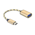 USB 2.0 to USB-C / Type-C OTG Adapter Cable