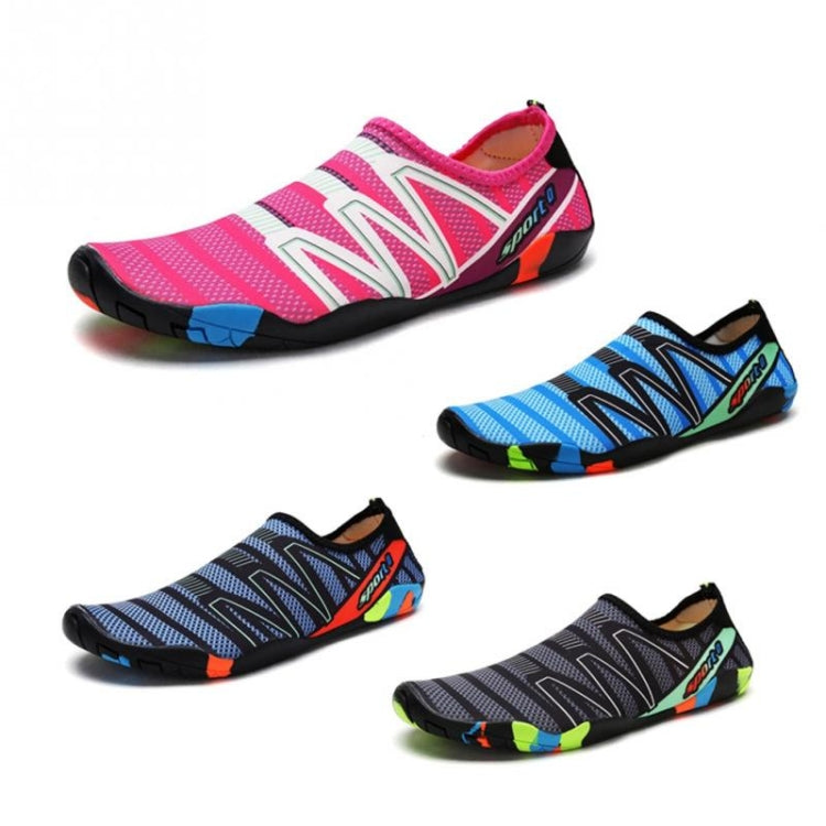 Swimming Water Sports Seaside Beach Surfing Slippers Light Athletic Footwear Unisex Sneakers for Men and Women, Shoe Size:37(Rose Red)