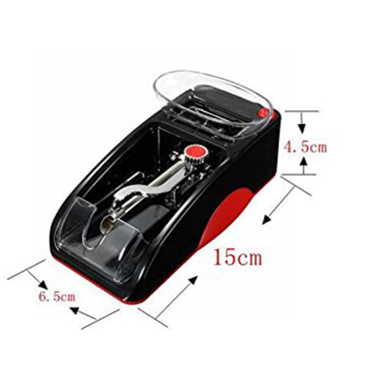 Electric Easy Automatic Cigarette Rolling Machine Tobacco Injector Maker Roller US Plug(Red)