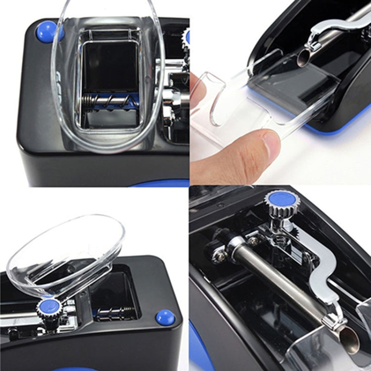 Electric Easy Automatic Cigarette Rolling Machine Tobacco Injector Maker Roller EU Plug(Red)
