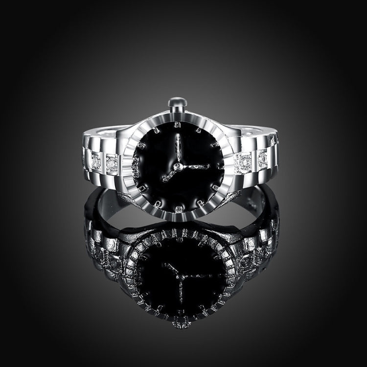 Creative Diamond Dial Quartz Watch Rings(8)