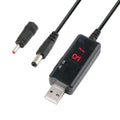 USB Boost Cable 5V Step Up to 9V 12V Adjustable Voltage Converter 1A Step-up Volt Transformer DC Power Regulator with Switch, 5V Step Up to 9V 12V
