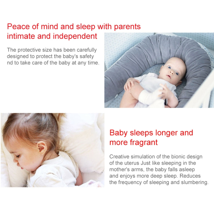 Baby Nest Bed Crib Portable Removable and Washable Crib Travel Bed Cotton Cradle for Children Infant Kids