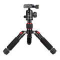 Xiletu FM5S-MINI 5-Section Folding Legs Mini Desktop Tripod Mount, Red, Black, Titanium