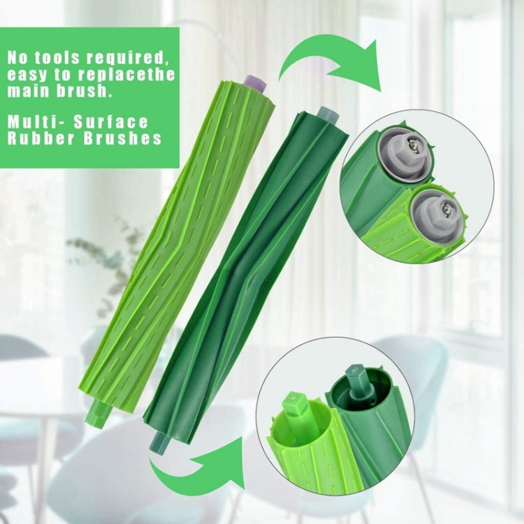 Robot Sweeping Brush + Hippa + Side Brush + Dust Bag Set For iRobot Roomba S9 S9+, 14 PCS/Set
