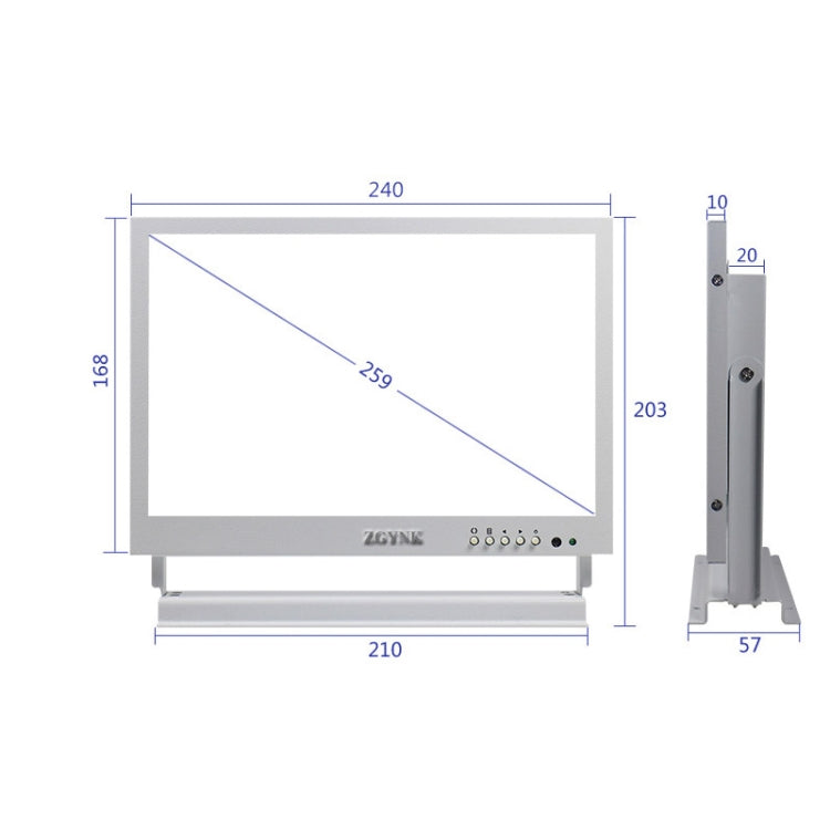 ZGYNK TB1016 10 Inch LCD Screen Ear Picking Equipment High-Definition Video Storage Display, US Plug, Regular Version, Ear Picking Video Version