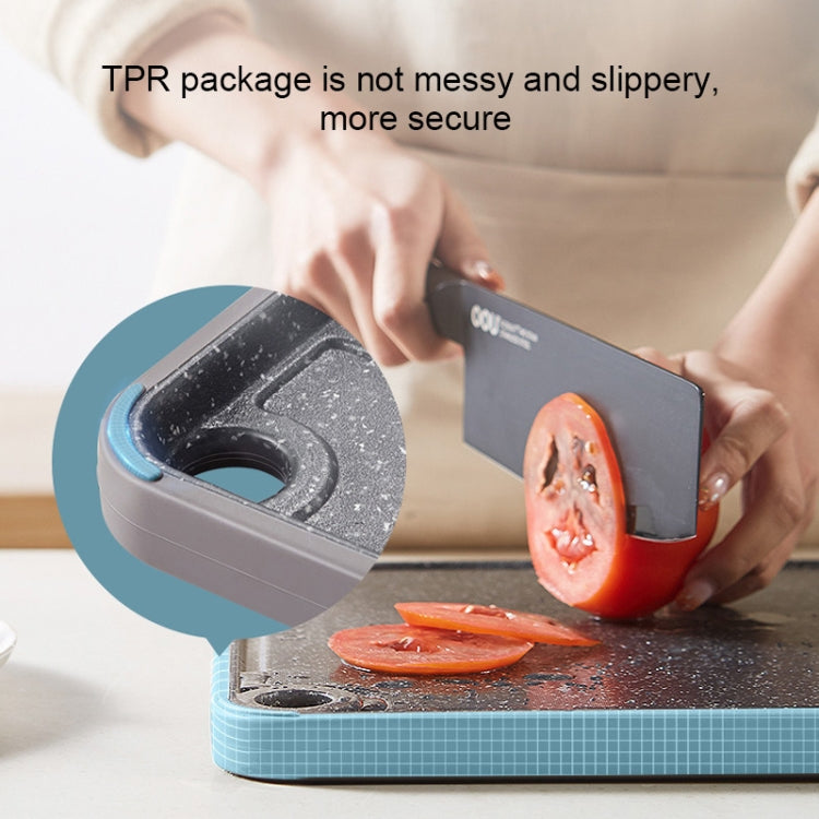OOU Multifunctional Antibacterial And Mildew Resistant Double-Sided Cutting Board Kitchen Drainable Supplementary Food Cutting Board, Large