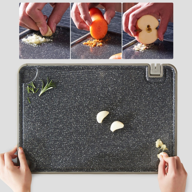 OOU Multifunctional Antibacterial And Mildew Resistant Double-Sided Cutting Board Kitchen Drainable Supplementary Food Cutting Board, Large