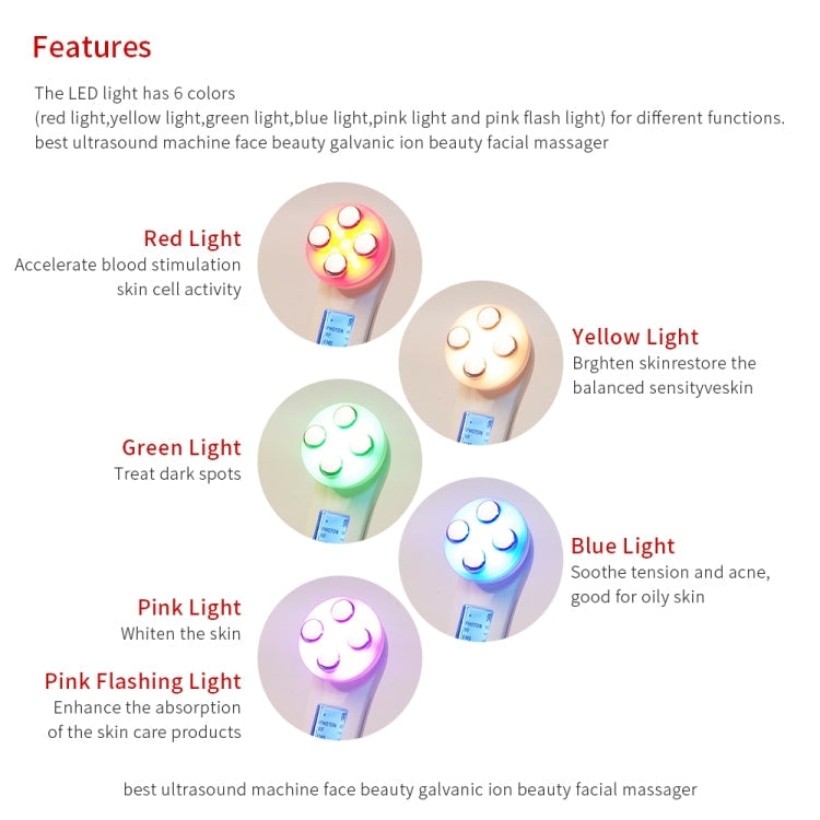 Radio Mesotherapy Electroporation Face Beauty Pen Radio Frequency LED Photon Face Skin Rejuvenation Remover Wrinkle