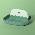 Pot Lid Rack Kitchen Countertop Finishing Storage Bracket Spatula Soup Spoon Chopsticks Rack, 4 PCS Green