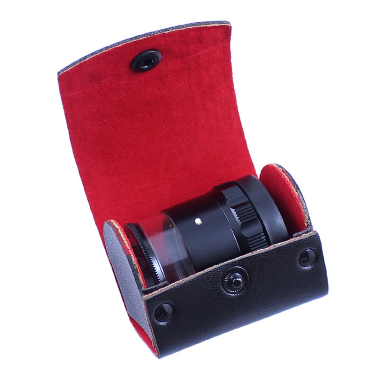 8 LED Lights 3 Groups Of Optical Glass HD With Scale 10 Times Magnifying Glass, Complex Scale Board, Cross Scale Board