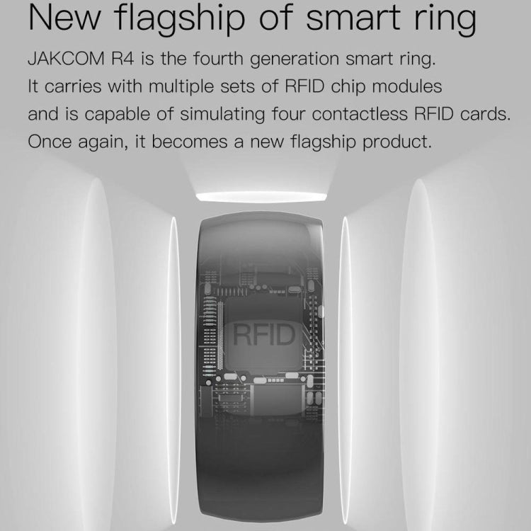 JAKCOM R4 Smart Ring Multifunctional Lord Of The Rings, Size: 57.1mm for Apple & Android(Number 8)