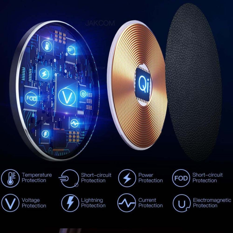 JAKCOM TWC Multifunctional Wireless Charging with Constant Temperature Heating Function EU Plug (Black)