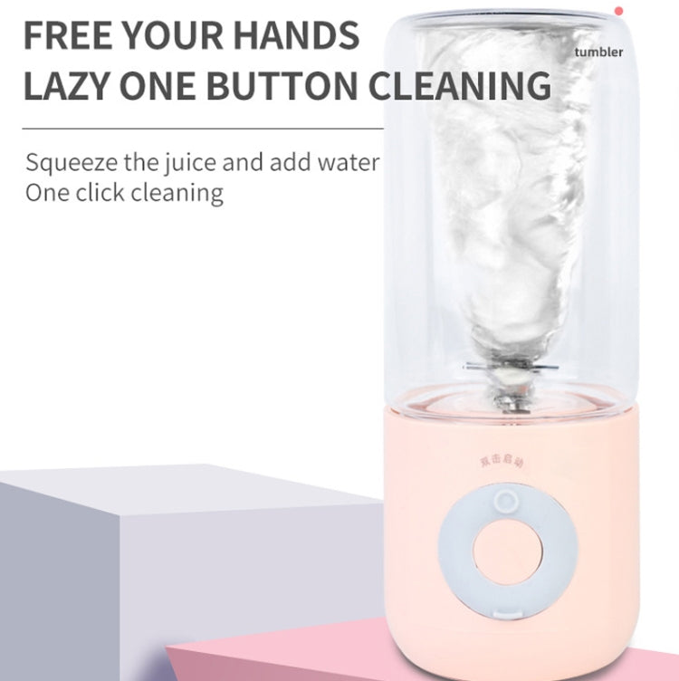 Mini Portable Usb Juice Machine  Multi-Function Electric Charging Household Juicer(Pink)