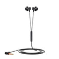 F12 Elbow Earbud Headset Wire Control With Wheat Mobile Phone Headset, Colour: 3.5mm Jack (Black)