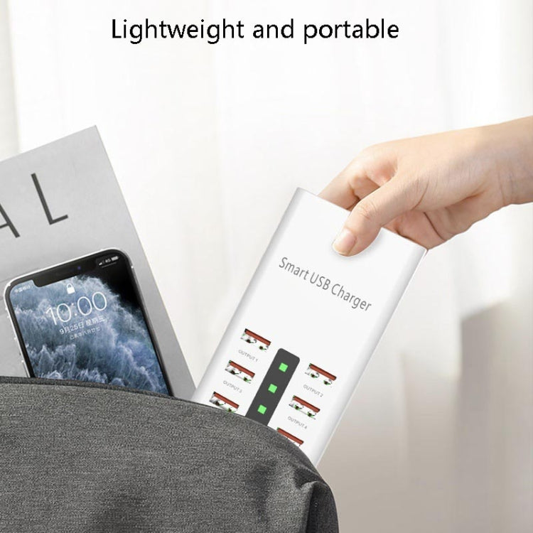 30W 2A Multi-Function 6-Port Charging Socket Universal Smart Phone And Tablet USB Charger, US Plug, EU Plug, UK Plug