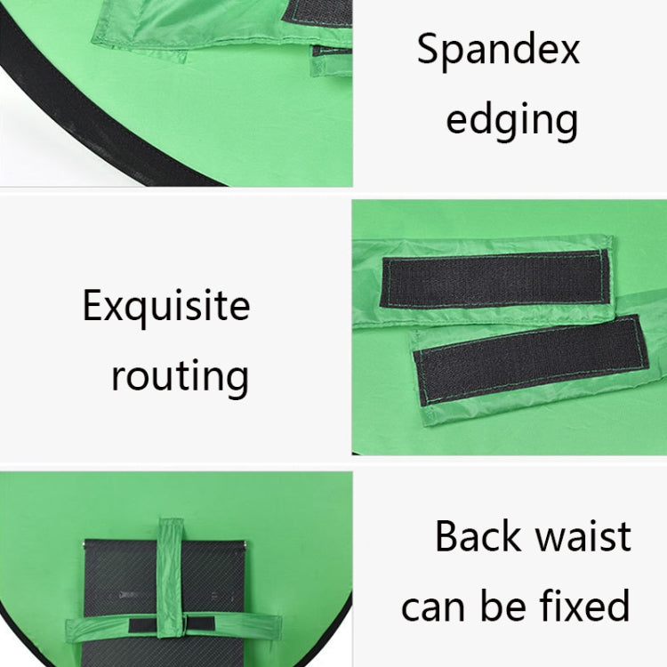 110cm EY-068 Green Background Cloth Folding ID Photo Green Screen Video Backdrop Board For E-Sports Chair