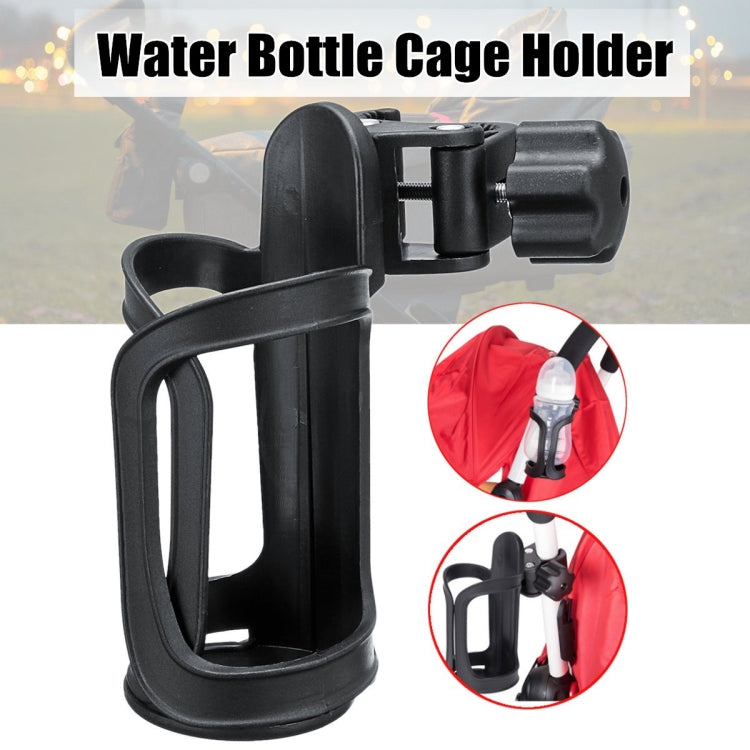 Baby Stroller Universal Cup Braking Bottle Rack Bicycle Kettles Cup Holder Bottle Rack(Black)