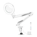 USB Desktop LED Ring Light Welding Auxiliary Magnifying Glass Lighting Desk Lamp, USB (White)