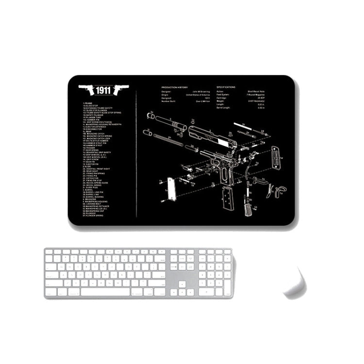 2 PCS Heat Transfer Non-Slip Single-Sided Office Gaming Mouse Pad, 4mm, 5mm