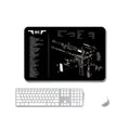 2 PCS Heat Transfer Non-Slip Single-Sided Office Gaming Mouse Pad, 4mm, 5mm
