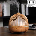 Bird Cage Wood Graphic Aromatherapy Machine Ultrasonic Smart Home Colorful Night Light Hollow Humidifier, US Plug, EU Plug, AU Plug, UK Plug